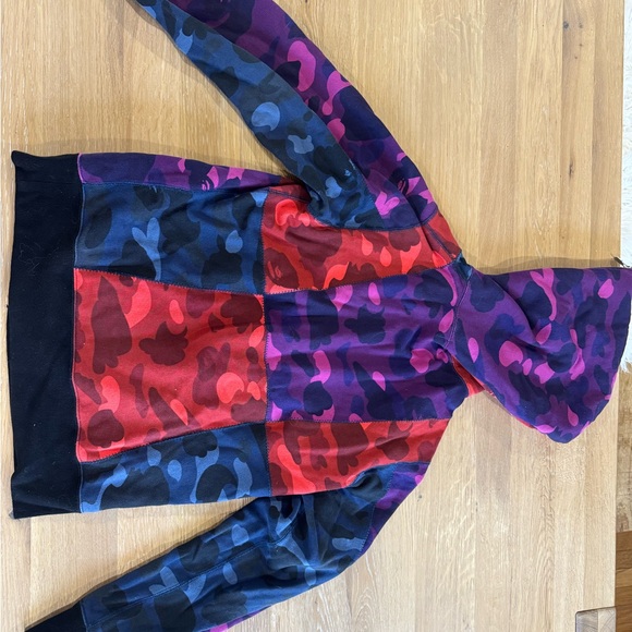 Bape Multicolor Camo Zip Up Sweater - Picture 4 of 6